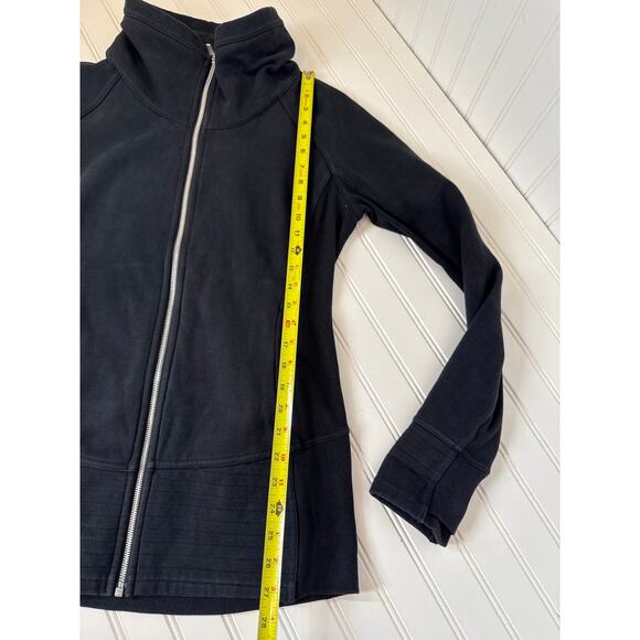 Lululemon Black Radiant Jacket II Full Zip Active Performance Running Gym Sz 10 - Picture 5 of 8